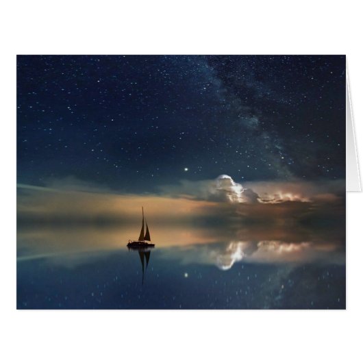 Sailing Away to the Clouds Blank Cards (Front Horizontal)
