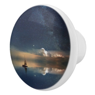 Sailing Away to the Clouds Ceramic Knob