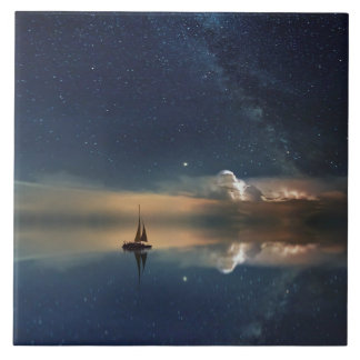 Sailing Away to the Clouds  Ceramic Tile