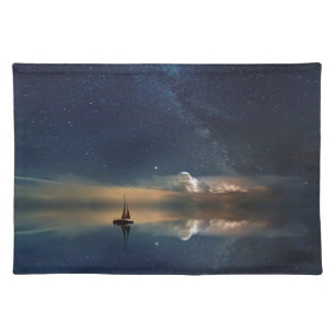 Sailing Away to the Clouds  Cloth Placemat
