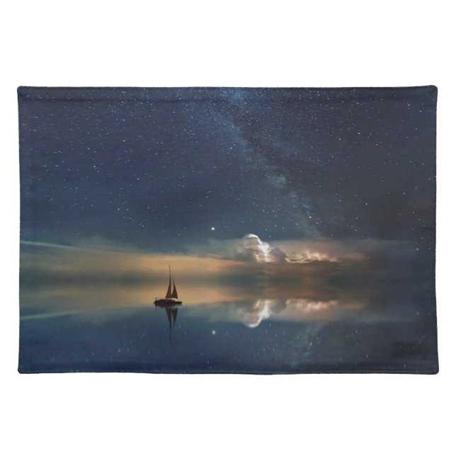 Sailing Away to the Clouds  Cloth Placemat (Front)