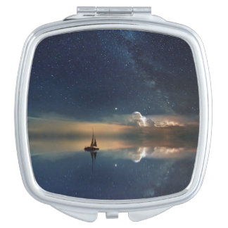 Sailing Away to the Clouds  Compact Mirror