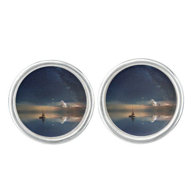 Sailing Away to the Clouds  Cufflinks (Front)