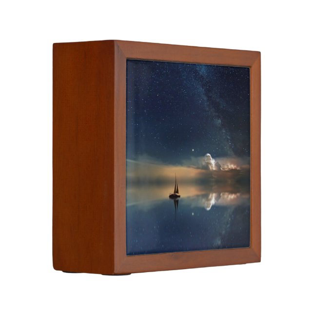 Sailing Away to the Clouds  Desk Organizer (Left)