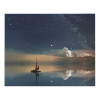Sailing Away to the Clouds Faux Canvas Print