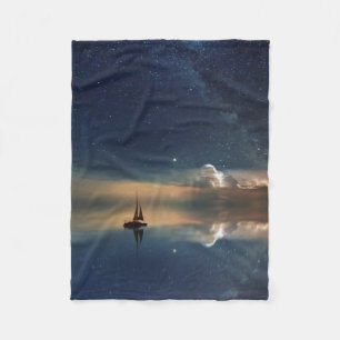 Sailing Away to the Clouds  Fleece Blanket
