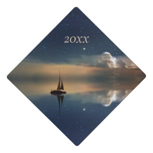 Sailing Away to the Clouds Graduation Cap Topper
