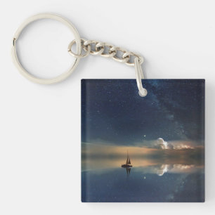 Sailing Away to the Clouds Keychain