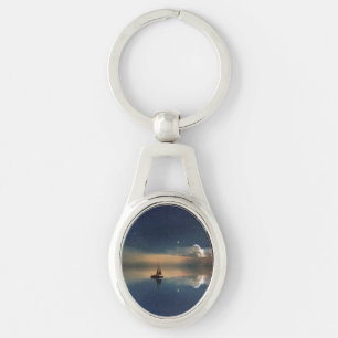 Sailing Away to the Clouds  Keychain
