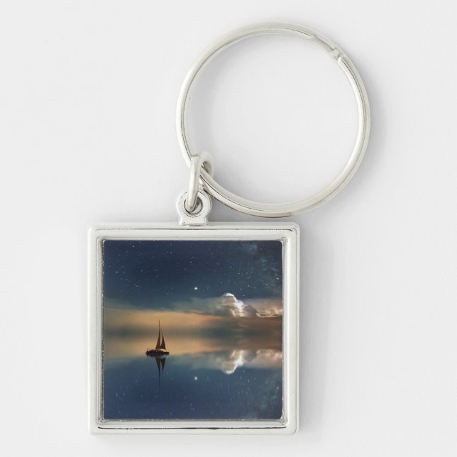 Sailing Away to the Clouds  Keychain (Front)