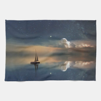 Sailing Away to the Clouds  Kitchen Towel