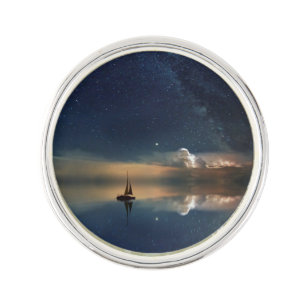 Sailing Away to the Clouds Lapel Pin