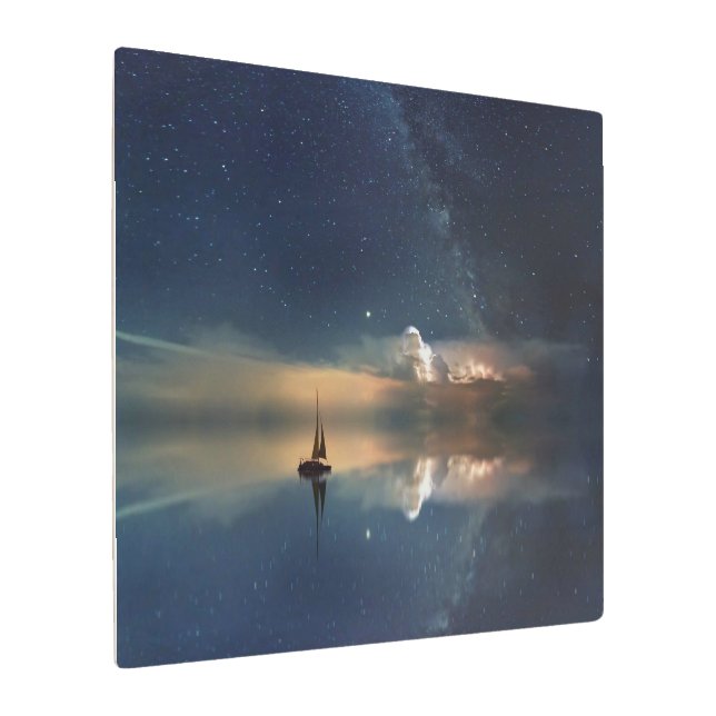 Sailing Away to the Clouds  Metal Print (Angled)