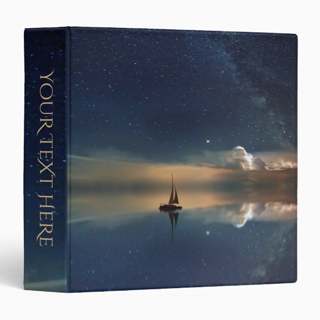 Sailing Away to the Clouds Personal  3 Ring Binder (Front/Spine)