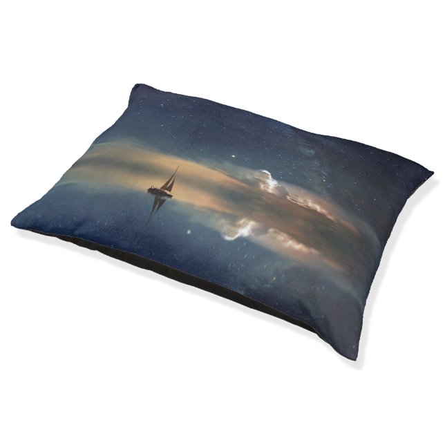 Sailing Away to the Clouds  Pet Bed (Angled)