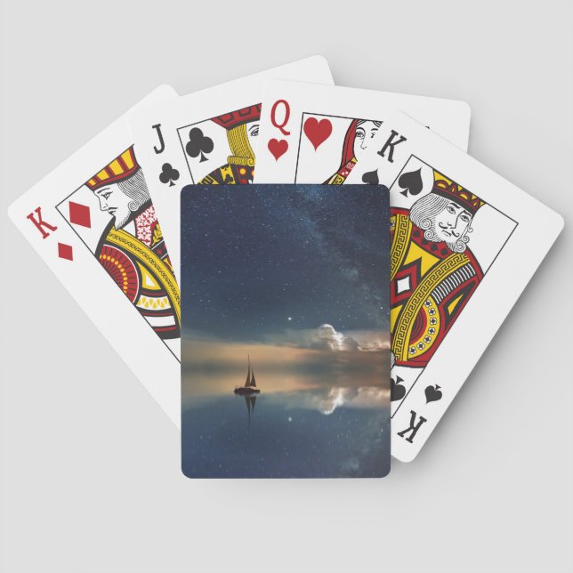 Sailing Away to the Clouds  Poker Cards (Back)