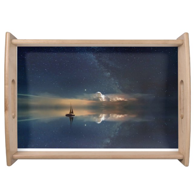Sailing Away to the Clouds  Serving Tray (Front)