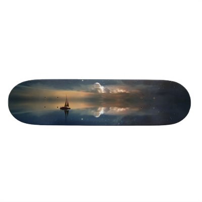 Sailing Away to the Clouds Skateboard