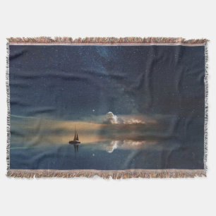 Sailing Away to the Clouds  Throw Blanket