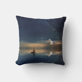 Sailing Away to the Clouds Throw Pillow