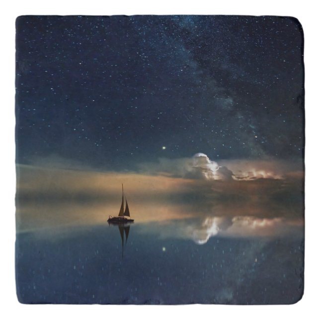 Sailing Away to the Clouds  Trivet (Front)