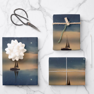 Sailing Away to the Clouds  Wrapping Paper Sheets