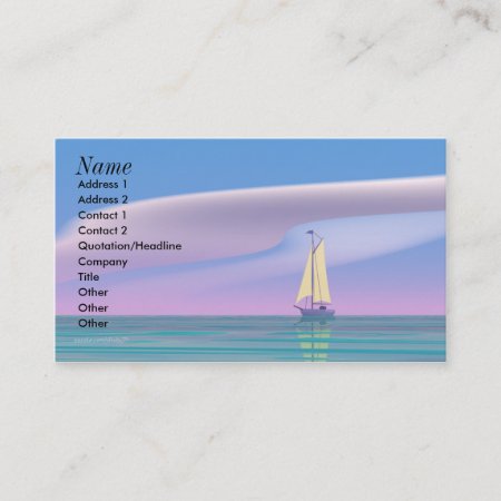 Sailing Blue Business Card
