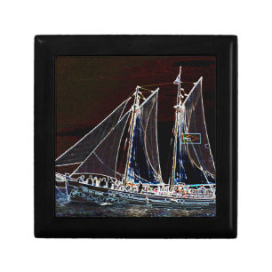 Sailing Boat- Abstract Photograph Jewelry Box