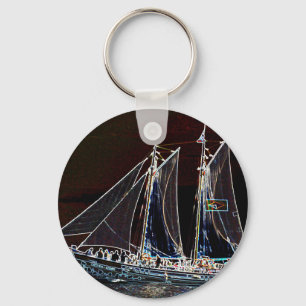 Sailing Boat- Abstract Photograph Keychain