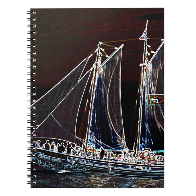 Sailing Boat- Abstract Photograph Notebook (Front)