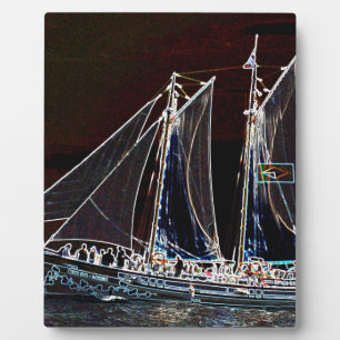Sailing Boat- Abstract Photograph Plaque