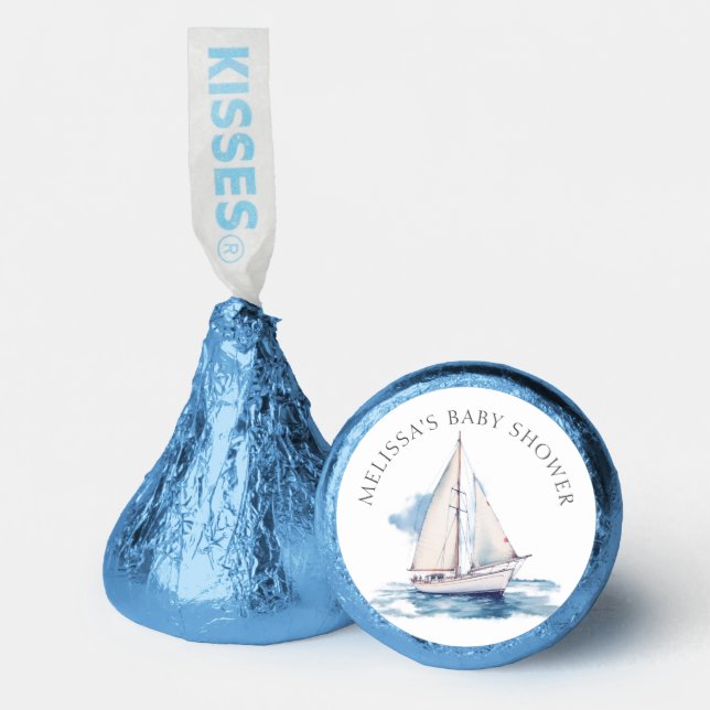 Sailing Boat Baby Shower  Hershey®'s Kisses® (Front)