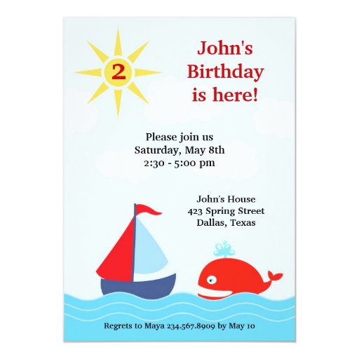 Yacht Party Invitations 3