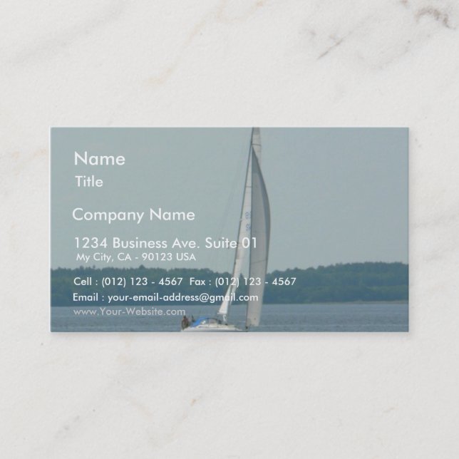 Sailing Boat Business Card (Front)