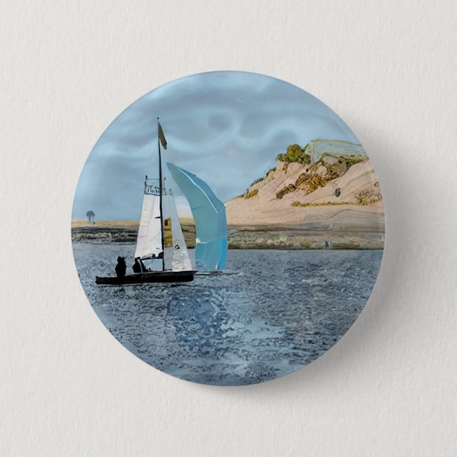SAILING BOAT BUTTON (Front)