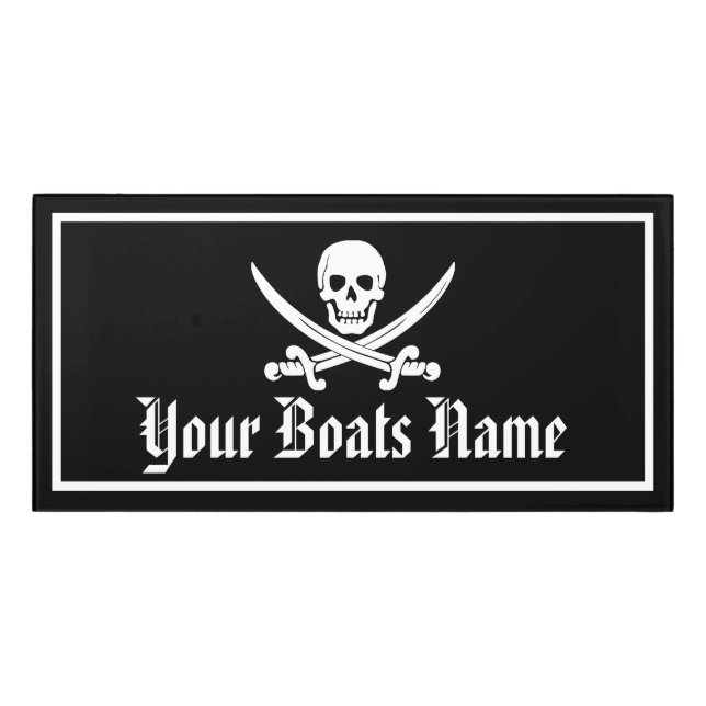 Sailing boat cabin  door sign (Classic Front)