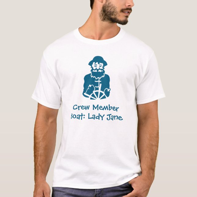 Sailing Boat Crew Member T-Shirt (Front)