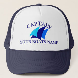 Sailing boat crew or captains trucker hat
