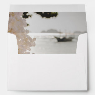 Sailing Boat Flowers Beach Envelope