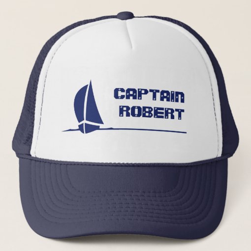 Sailing Boat Hat with customizable text | Zazzle