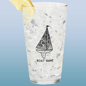 Sailing Boat Name  Glass