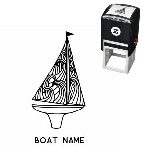 Sailing Boat Name Self-inking Stamp