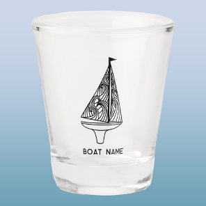 Sailing Boat Name  Shot Glass
