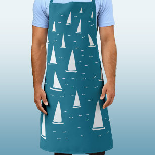 Sailing Boat Nautical Apron