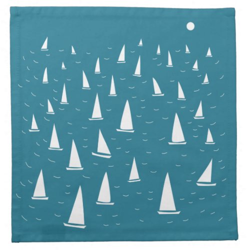 Sailing Boat Nautical Cloth Napkin