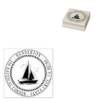 Anchor Name Nautical Address Personalized Custom Return Address Rubber