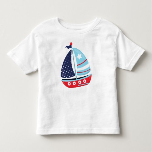 Sailing Boat Sailor Sailing Boat Ship Sails Toddler T_shirt