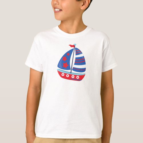 Sailing Boat Sailor Sailing Sails Ship Boat T_Shirt