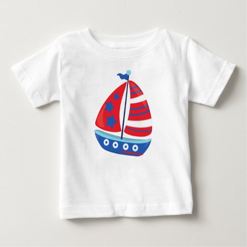 Sailing Boat Sailor Sailing Ship Sails Boat Baby T_Shirt