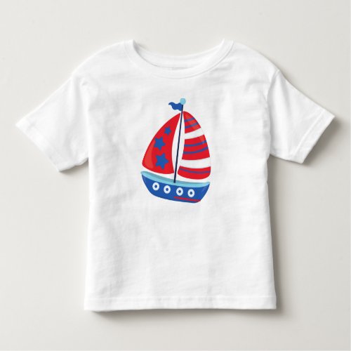 Sailing Boat Sailor Sailing Ship Sails Boat Toddler T_shirt